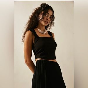 Free People | F.P. Beach | Black Top and Skirt Set. Size Small.